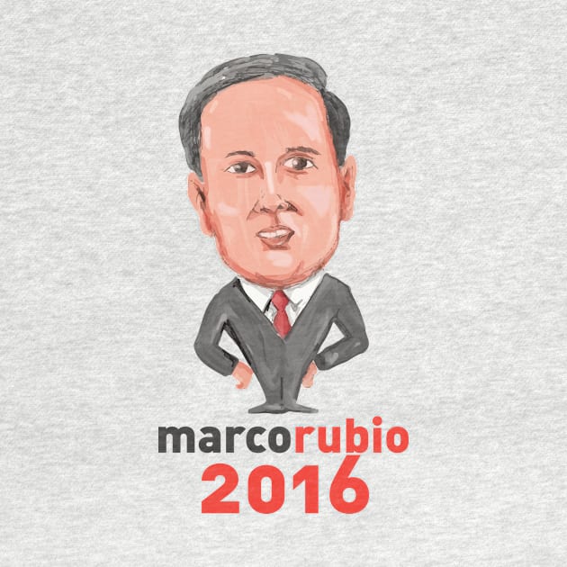 Marco Rubio 2016 President Caricature by retrovectors